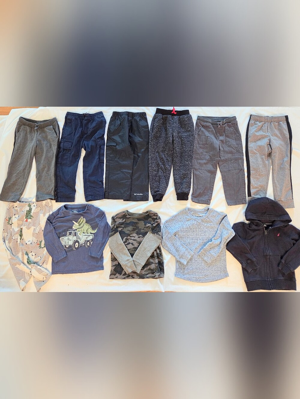 Boys Clothes Size 4 4t Pants Bottoms  Sweatpants Longsleeve Tees 11pc Lot